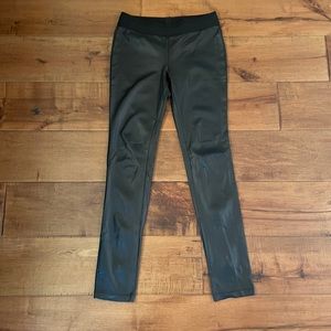 BCBG faux leather leggings